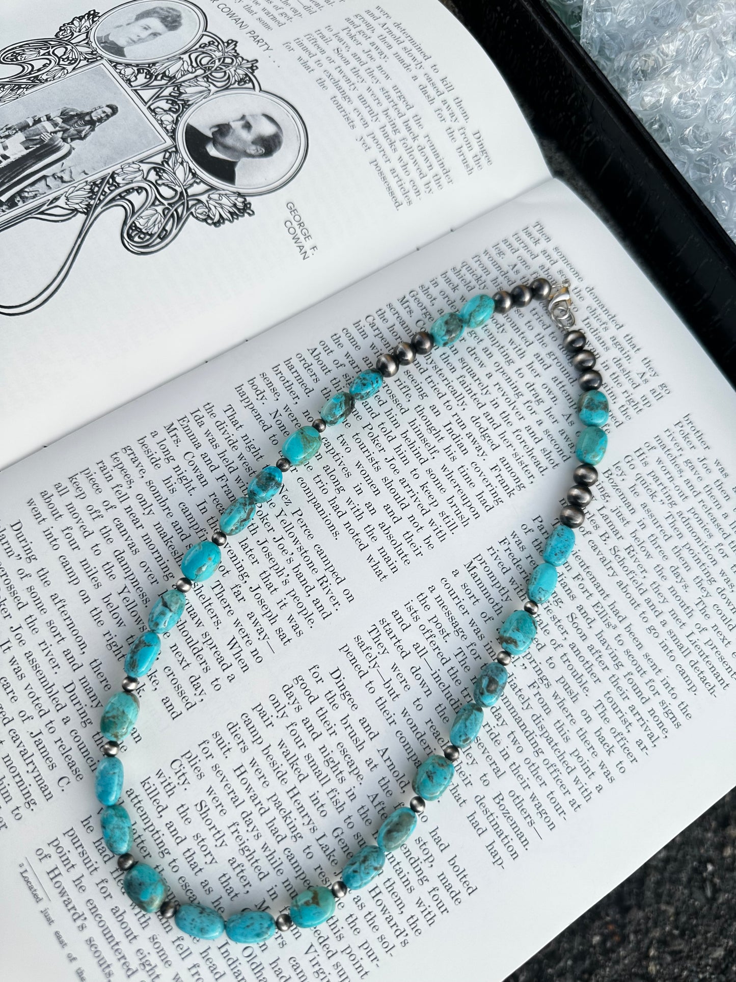 Kingman Nugget Necklace 22”