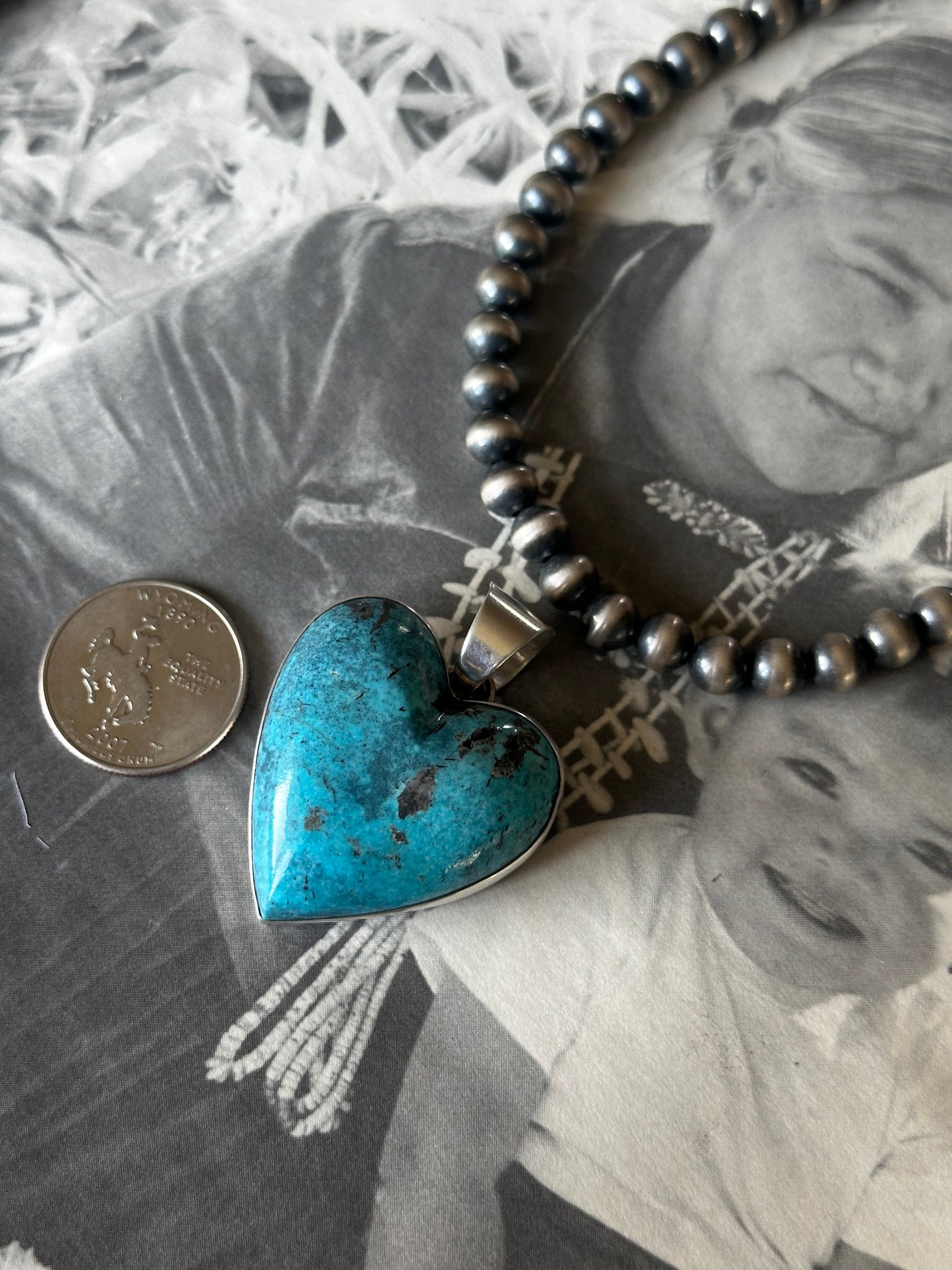 Kingman Heart Pendant