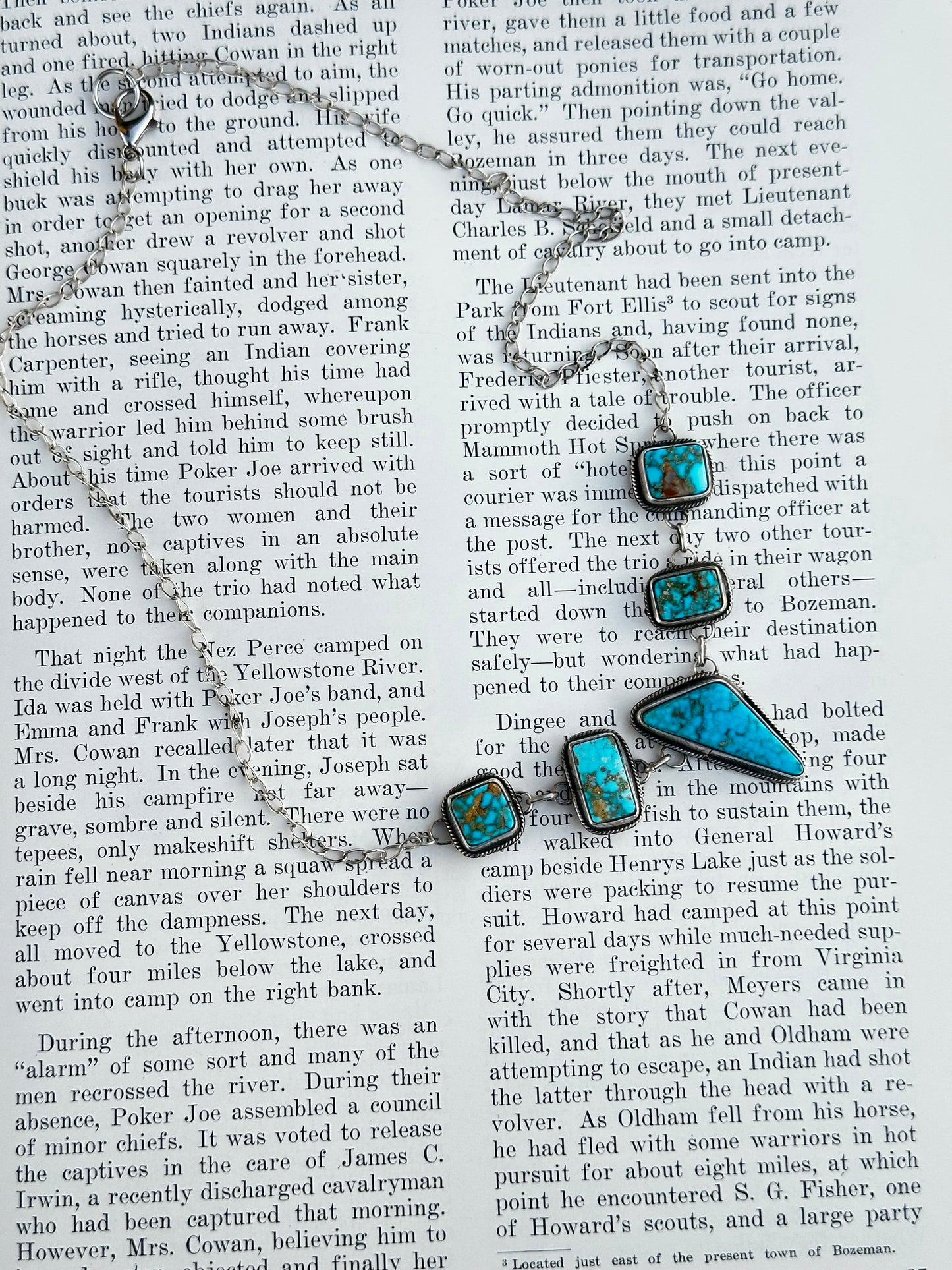 Water Web Kingman Necklace 22”