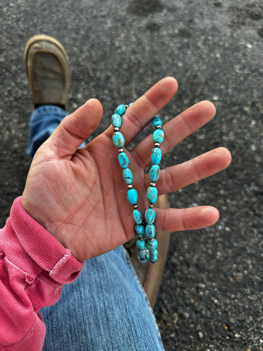 Kingman Nugget Necklace 22”