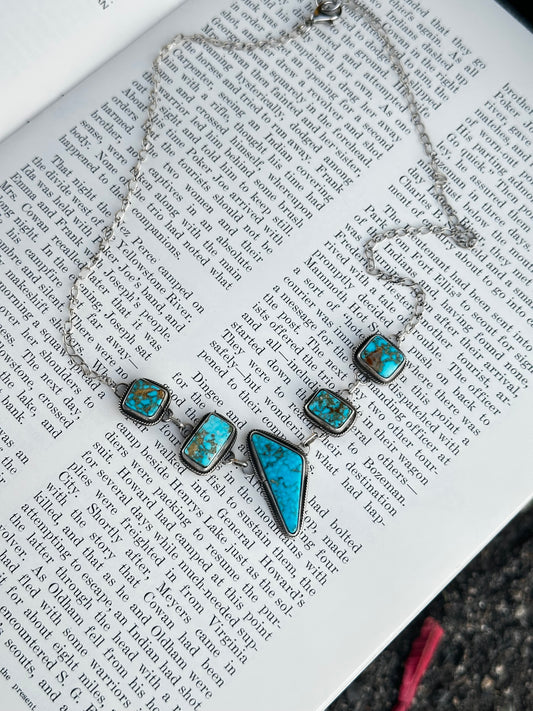 Water Web Kingman Necklace 22”