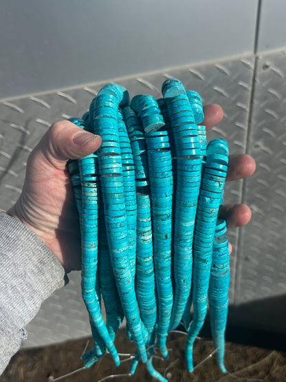 Blue Hubei Graduated Disc Strands  ￼