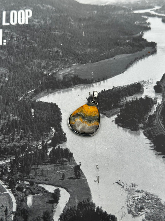 Bumblebee Jasper Pendant