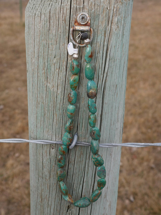 Tyrone Turquoise Necklace 16”